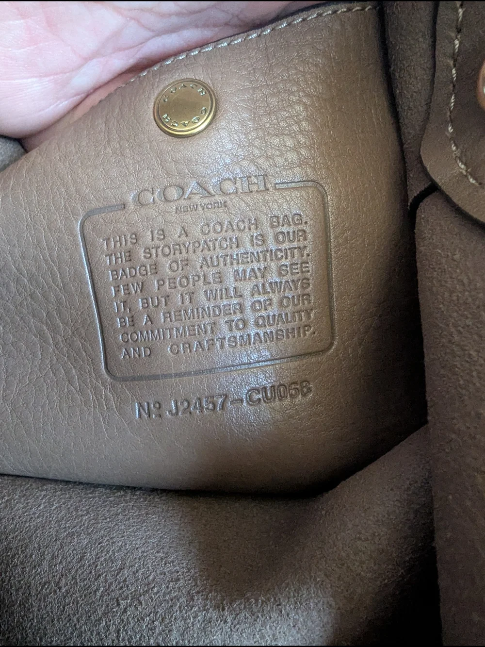 Coach Brooklyn Shoulder  Leather Bag